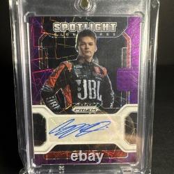2022 Prizm NASCAR Corey Heim Spotlight Signatures /99 Rookie Autograph Purple