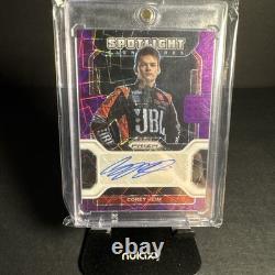 2022 Prizm NASCAR Corey Heim Spotlight Signatures /99 Rookie Autograph Purple