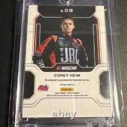 2022 Prizm NASCAR Corey Heim Spotlight Signatures /99 Rookie Autograph Purple