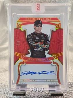 2023 National Treasures Jeff Gordon Definitive Ink Holo Gold 5/5 Auto Sealed
