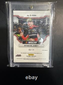 2023 Panini Prizm Scripts Ryan Blaney #S-RBN Rainbow Prizm /24 (AU)