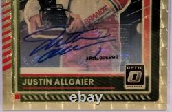 2025 Donruss Racing #5 Justin Allgaier Optic Gold Vinyl Auto 1 of 1