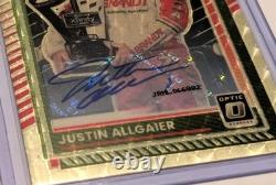 2025 Donruss Racing #5 Justin Allgaier Optic Gold Vinyl Auto 1 of 1