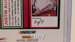 2025 Donruss Racing #5 Justin Allgaier Optic Gold Vinyl Auto 1 of 1