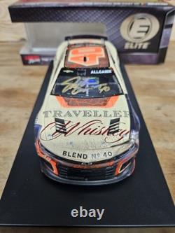 2025 Justin Allgaier Duel Autographed Dale Jr Traveller Whiskey Raced Version