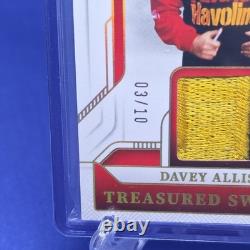 2025 National Treasures Racing Davey Allison #TS-DAL Treasured Swatches Gold