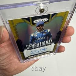 2025 Panini NASCAR Prizm 10/10 Jimmie Johnson Sensational Signatures GOLD AUTO