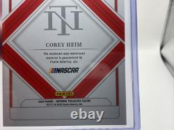 2025 Panini National Treasures Racing Corey Heim 1/1 Platinum Race Used NASCAR