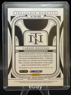 2025 Panini National Treasures Treasured Moments Carson Hocevar #TM- 87/99