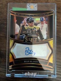 2025 Panini Select NASCAR Racing Ryan Blaney Black Auto 1/1 #S-RBY
