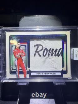 2025 Turn Four Toni Breidinger Jumbo Patches Platinum Blue 1/1