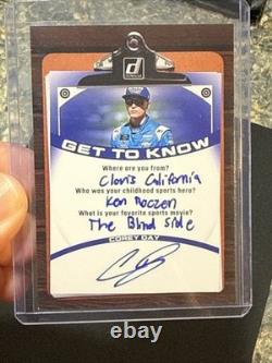 2026 Donruss NASCAR Corey Day Get To Know On-Card Auto Autograph GTK-CDY SSP