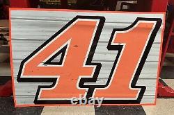 #41 Cole Custer 2021 Dixie Vodka Peach NASCAR Race Used Sheetmetal Door Panel