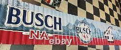 #4 Kevin Harvick 2021 Busch NA NASCAR Race Used Pit Wall Banner