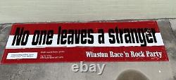 4 Large Nascar Banners Vintage Winston Cup, Darlington, Coca Cola 600 Race Used