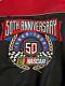50th Anniversary Nascar Racing Jacket Men's Size Xl Leather Snap Front