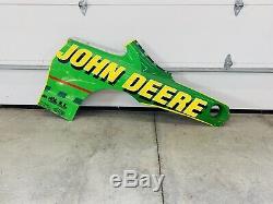 #97 Chad Little Nascar Race Used Sheet Metal John Deere Autographed Ford-Roush