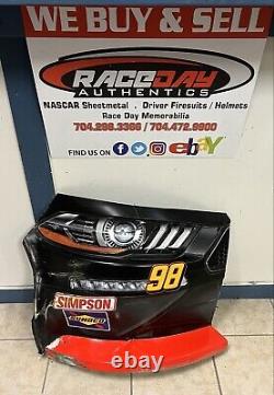 #98 Riley Herbst South Point Casino 2021 NASCAR Race Used Sheetmetal Nose Corner