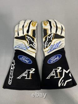 Aric Almirola #10 2023 Autographed Alpine Star Nascar Driver Gloves