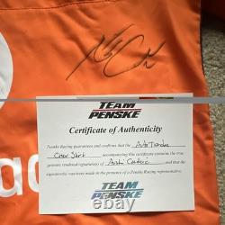 Austin Cindric Signed NASCAR Crew Shirt & Poster Team Penske COA Autographed