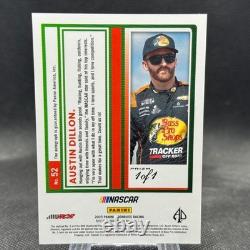 Austin Dillon 2025 Donruss Racing NASCAR Optic Gold Vinyl Auto 1/1 #52