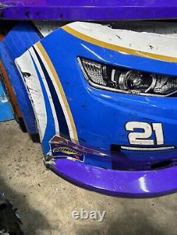 Austin Hill #21 2024 Bennett Transportation Nascar Race Used Front Nose #8630