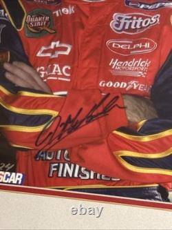 Autographed 2003 NASCAR Jeff Gordon Framed Race-Used Tire & Suit Limited 102/124