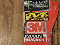 BARSTOOL ONE BITE Matt DiBenedetto Race Used NASCAR Sheet Metal Dave Portnoy