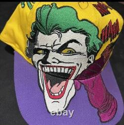 Batman Vs Joker Hat Irwin Autograph All Over Print Jarrett NASCAR Snapback Chase