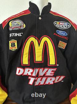 Bill Elliot 2000 Vintage NASCAR Mcdoanld Drive Thru crew Racing jacket USA SZ M