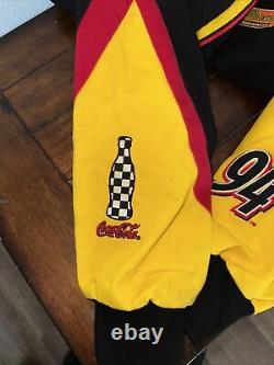 Bill Elliot 2000 Vintage NASCAR Mcdoanld Drive Thru crew Racing jacket USA SZ M