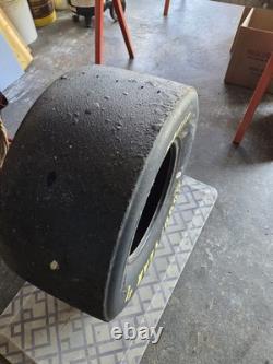 Bill Elliot Race Used Goodyear Eagle Tire Black Autographed NASCAR Display