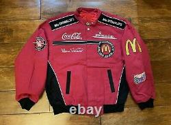Bill Elliott #94 McDonalds Racing Team Race Jacket Mens Size Large NASCAR Rare