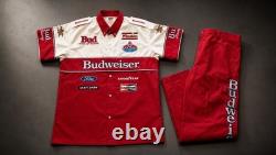 Bill Elliott Budweiser Team Issued Race Used Pit Crew Suit Rare Vintage NASCAR