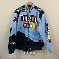 Blue M&M NASCAR Jacket JH Design XL Elliot Sadler Rare