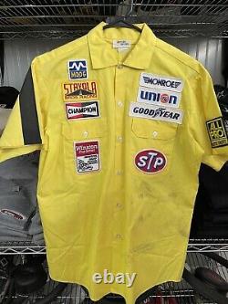 Bobby Hillin Jr Stavola Bros Racing Nascar Race Used Pit Crew Shirt Med #010