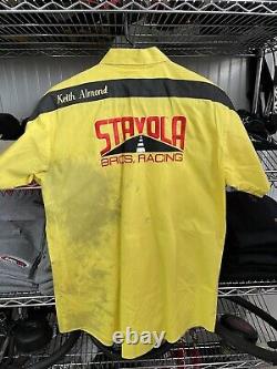 Bobby Hillin Jr Stavola Bros Racing Nascar Race Used Pit Crew Shirt Med #010