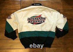 Bobby Labonte #18 Interstate Batteries Racing Jacket Mens Size Large NASCAR JH