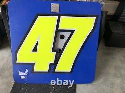 Bobby Labonte / Marcos Ambrose Nascar Race Used Sheet Metal Pit Board Pit Sign