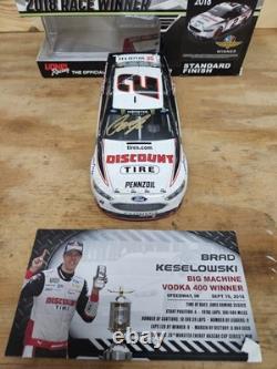 Brad Keselowski 2018 #2 Discount Tire Indy Win Autographed 1/24