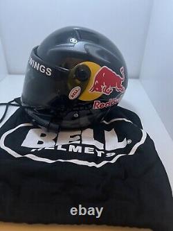 Brian Vickers #83 2008 Red Bull Racing Team NASCAR Bell Signed Mini Helmet