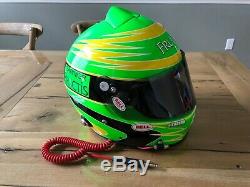 Brian Vickers NASCAR Race Used Worn Helmet Hendrick Motorsports Bell Cup Series