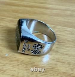 Brickyard 400 Inaugural race Balfour Limited Edition #0044 Sterling Silver Ring