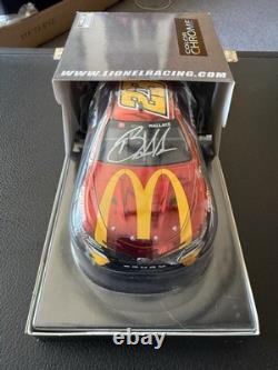 Bubba Wallace 2022 #23 Autographed McDonald's Color Chrome 1/24 Diecast