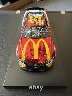 Bubba Wallace 2022 #23 Autographed McDonald's Color Chrome 1/24 Diecast