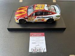 Bubba Wallace 2022 #23 Autographed McDonald's Color Chrome 1/24 Diecast