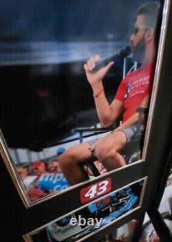 Bubba Wallace Nascar Quarter Panel With Gas Hole Raced Used Sheetmetal Autographed