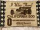 California 500 Bleacher Seat Complete Nascar Souvenir Ontario Motor Speedway