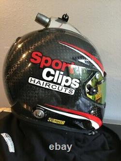 Carl Edwards, 2013-2015 Race Used, Cup Series, Stilo Helmet. Full Radio And Hans