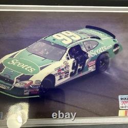 Carl Edwards #99 Mounted Memories Framed Photo w Piece of Race Used Tire 27/399